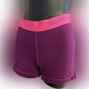 Nike Pro Spandex Shorts Women Woman Purple